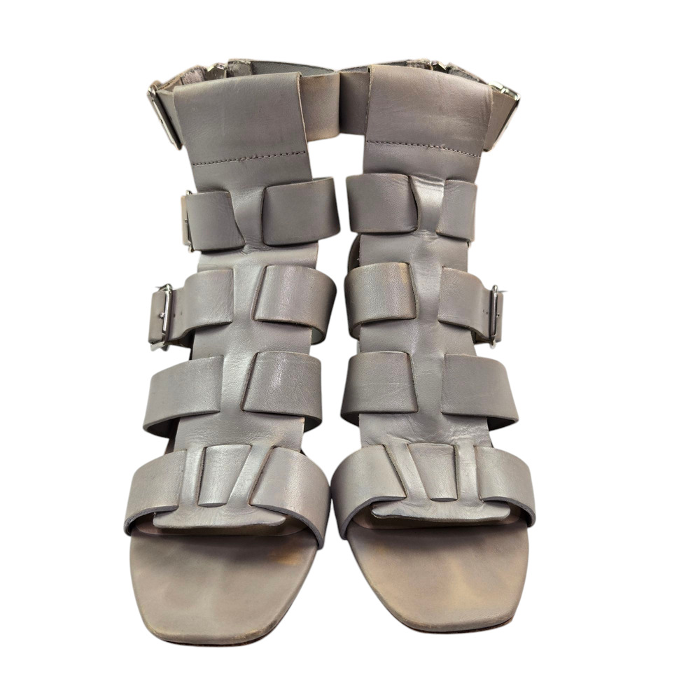 Loeffler Randall Gladiator Block Heels Size 7 Gra… - image 3